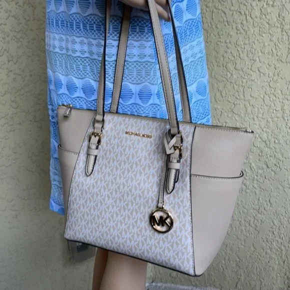 Michael Kors Charlotte Large Top Zip Tote - Picture 11 of 16